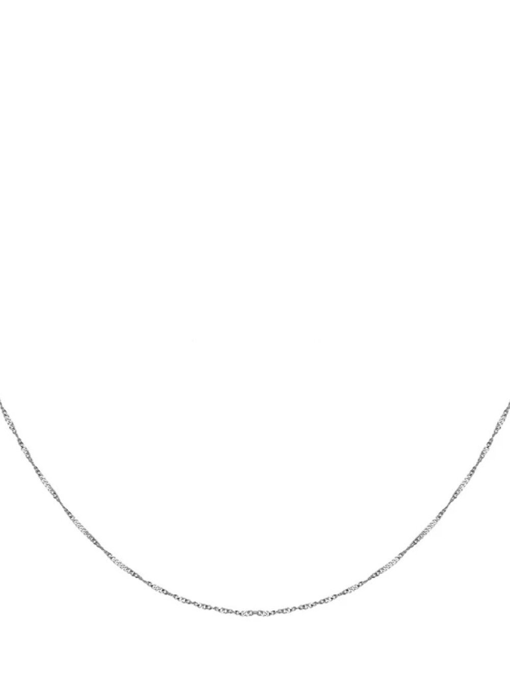 PRIMROSE Sterling Silver Twist Curb Chain 18" Necklace